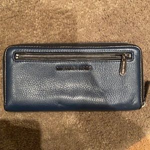 Blue Michael Kors wallet